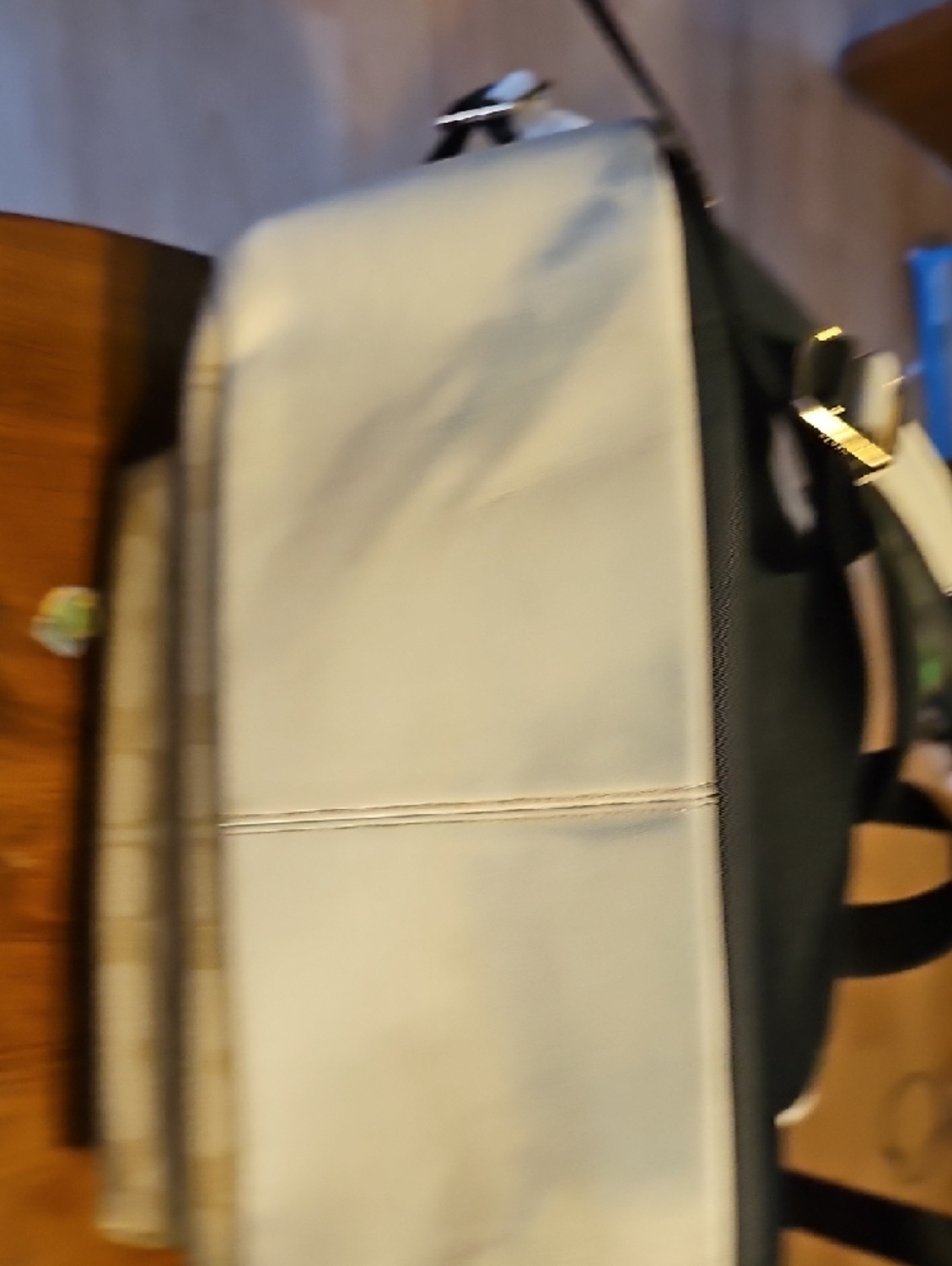 COACH Beige and Gold Signature Backpack - Picture 7 of 9